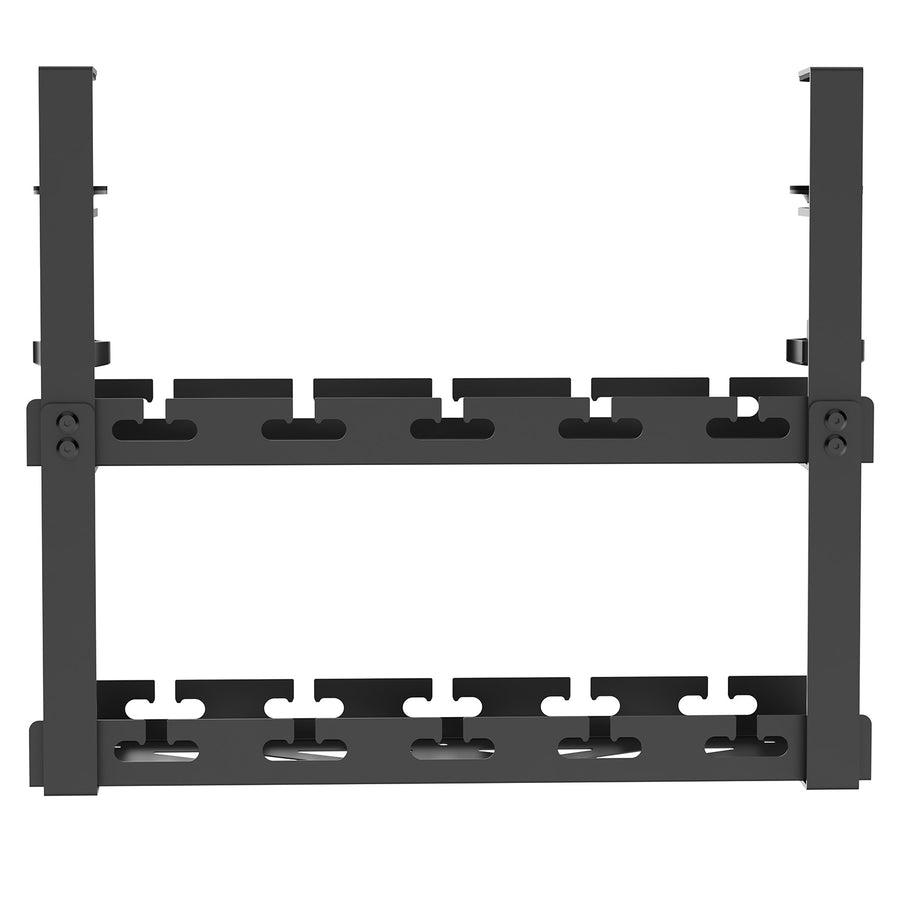 Maclean kabelhanterare under skrivbord, maxbelastning 5 kg, 2 nivåer, svart, MC-104 B
