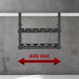 Maclean kabelhanterare under skrivbord, maxbelastning 5 kg, 2 nivåer, svart, MC-104 B