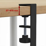 Maclean kabelhanterare under skrivbord, maxbelastning 5 kg, 2 nivåer, svart, MC-104 B