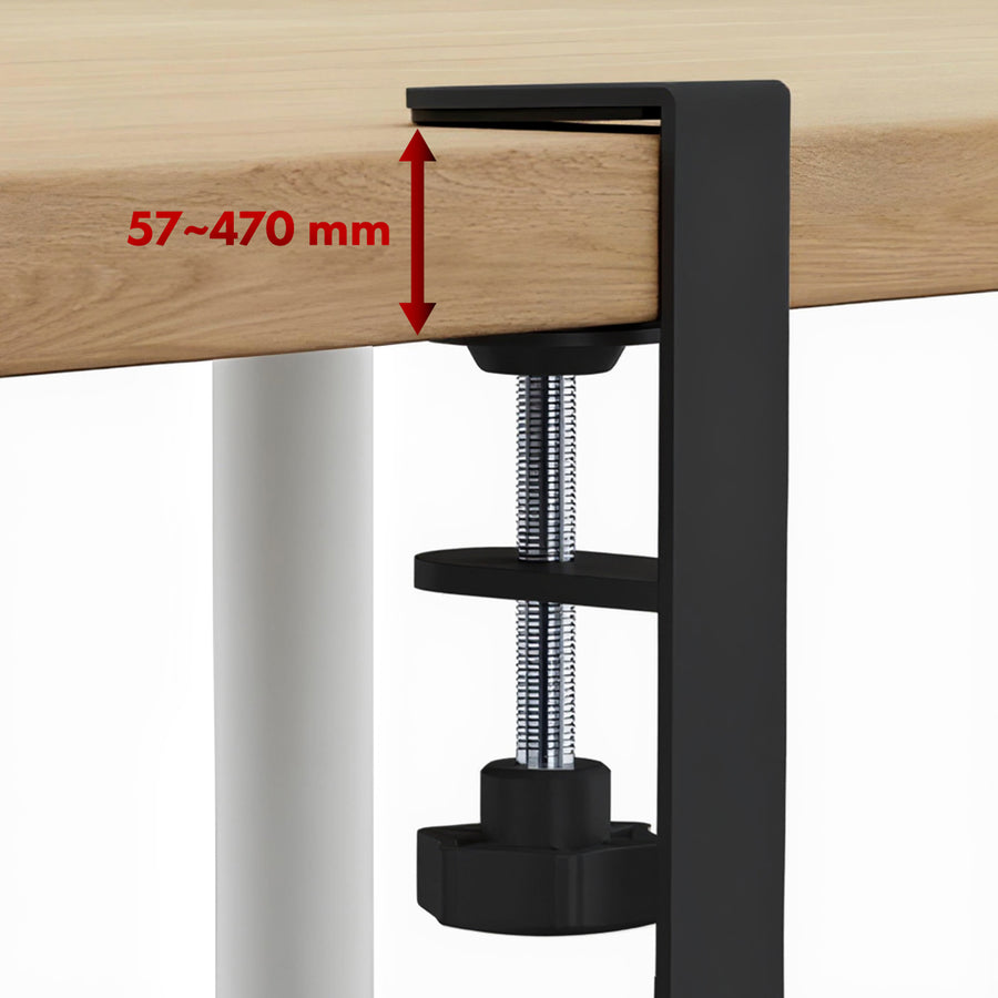 Maclean kabelhanterare under skrivbord, maxbelastning 5 kg, 2 nivåer, svart, MC-104 B