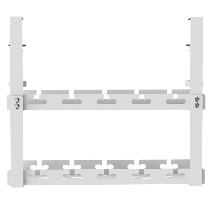Maclean kabelhanterare under skrivbord, maxbelastning 5 kg, 2 nivåer, vit, MC-104 W