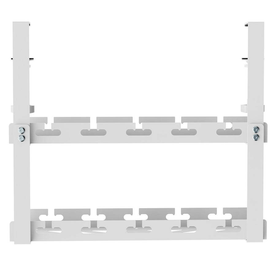 Maclean kabelhanterare under skrivbord, maxbelastning 5 kg, 2 nivåer, vit, MC-104 W