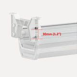 Maclean kabel-/förlängningshanterare under skrivbord, maxbelastning 5 kg, vit, MC-106 W