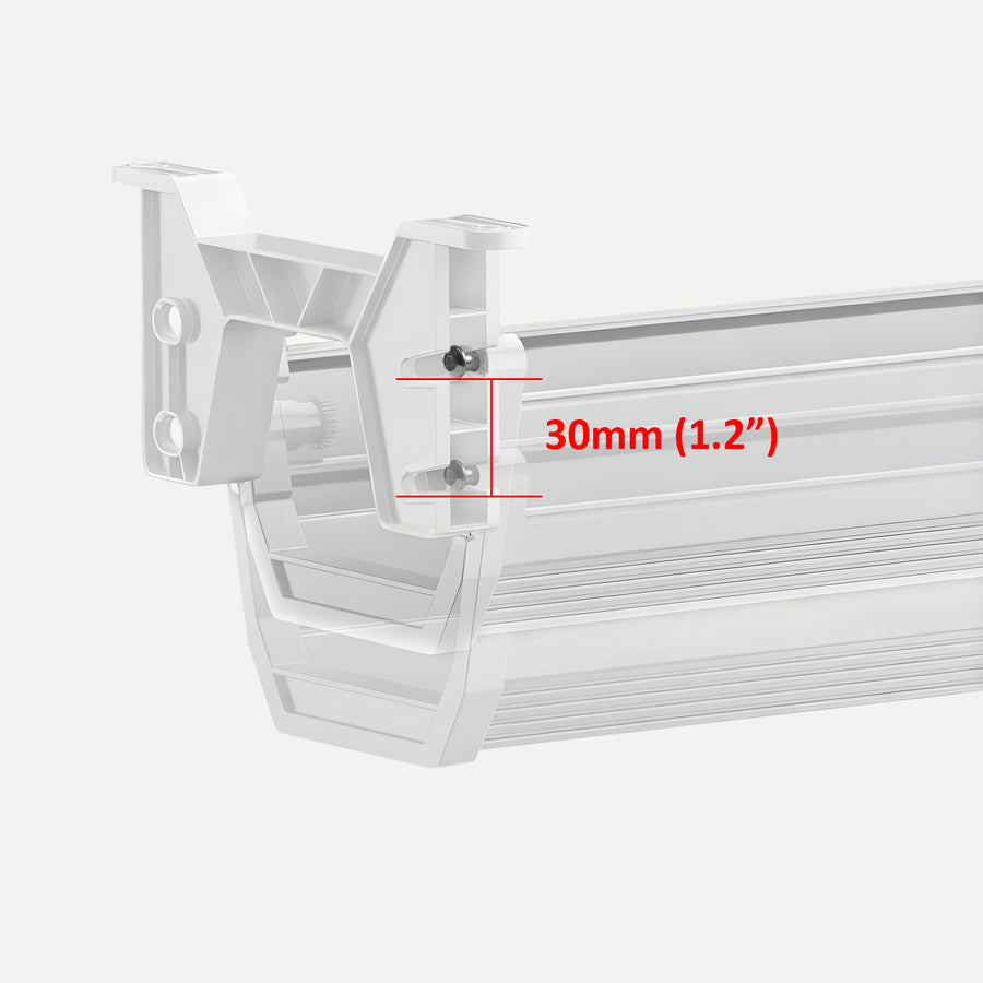Maclean kabel-/förlängningshanterare under skrivbord, maxbelastning 5 kg, vit, MC-106 W