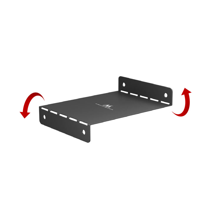 Maclean kompakt kabelhanterare under skrivbord, max. belastning 5 kg, svart, MC-107 B