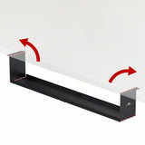 Maclean kompakt kabelhanterare under skrivbord, max. belastning 5 kg, svart, MC-107 B