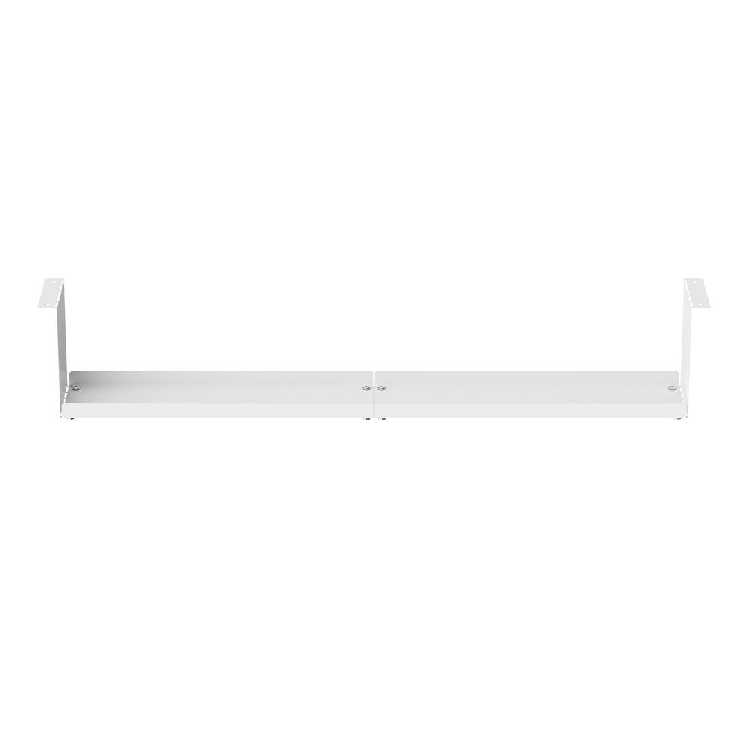 Maclean kompakt kabelhanterare under skrivbord, max. belastning 5 kg, vit, MC-107 W