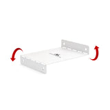 Maclean kompakt kabelhanterare under skrivbord, max. belastning 5 kg, vit, MC-107 W