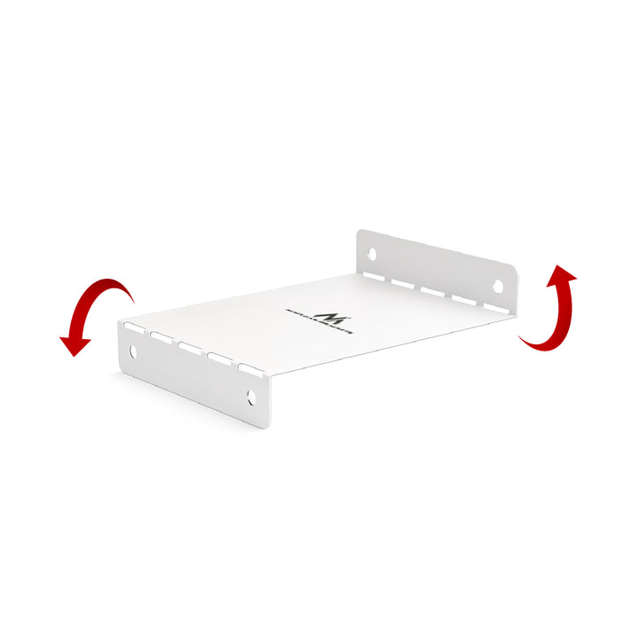 Maclean kompakt kabelhanterare under skrivbord, max. belastning 5 kg, vit, MC-107 W