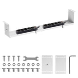 Maclean kompakt kabelhanterare under skrivbord, max. belastning 5 kg, vit, MC-107 W