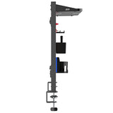 Skrivbordsavdelare/organisatör Ergo Office, max. belastning 10kg, vit och korktavla, bredd 1250mm, svart,ER-300 B