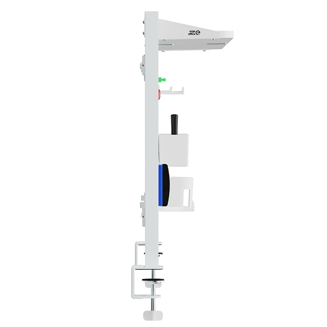 Skrivbordsavdelare/organisatör Ergo Office, maxbelastning 10kg, whiteboard, bredd 1116mm, vit, ER-301 W