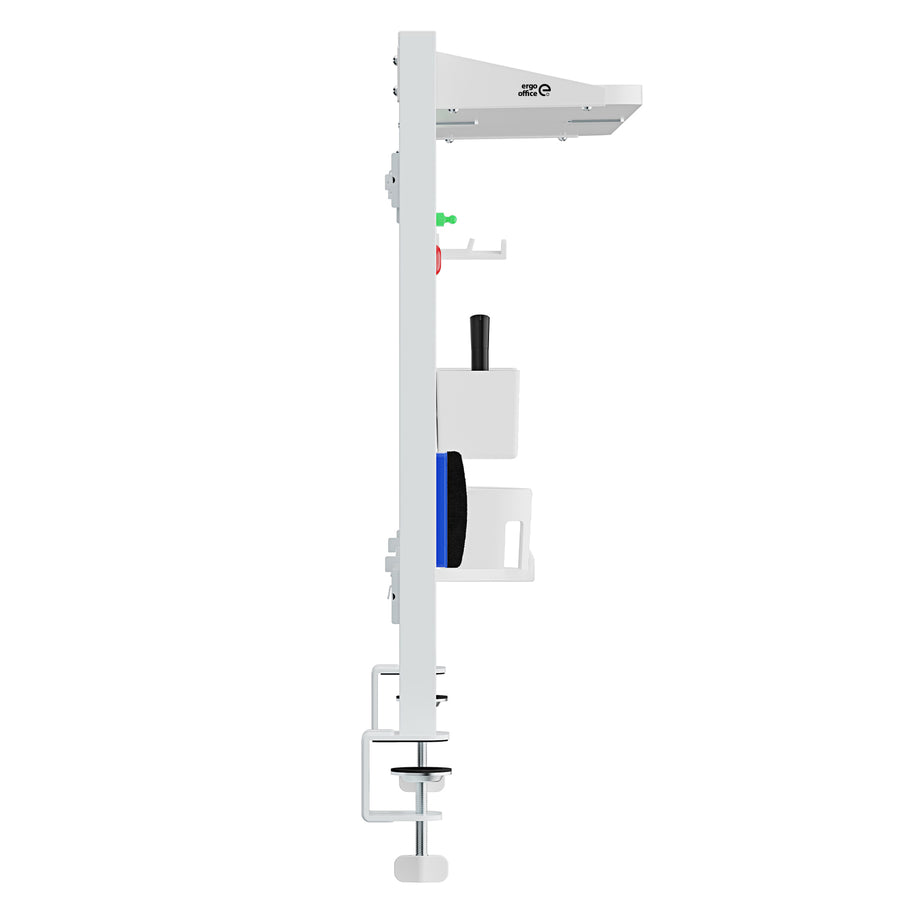 Skrivbordsavdelare/organisatör Ergo Office, maxbelastning 10kg, whiteboard, bredd 1116mm, vit, ER-301 W