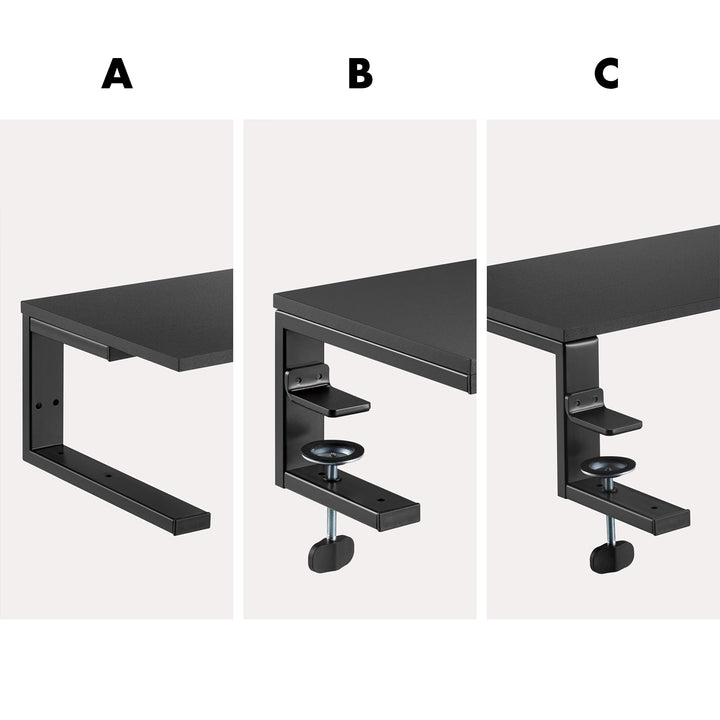 Laptop-/monitorställ Ergo Office, maxbelastning 20 kg, för diag. 13-32", svart, ER-303 B