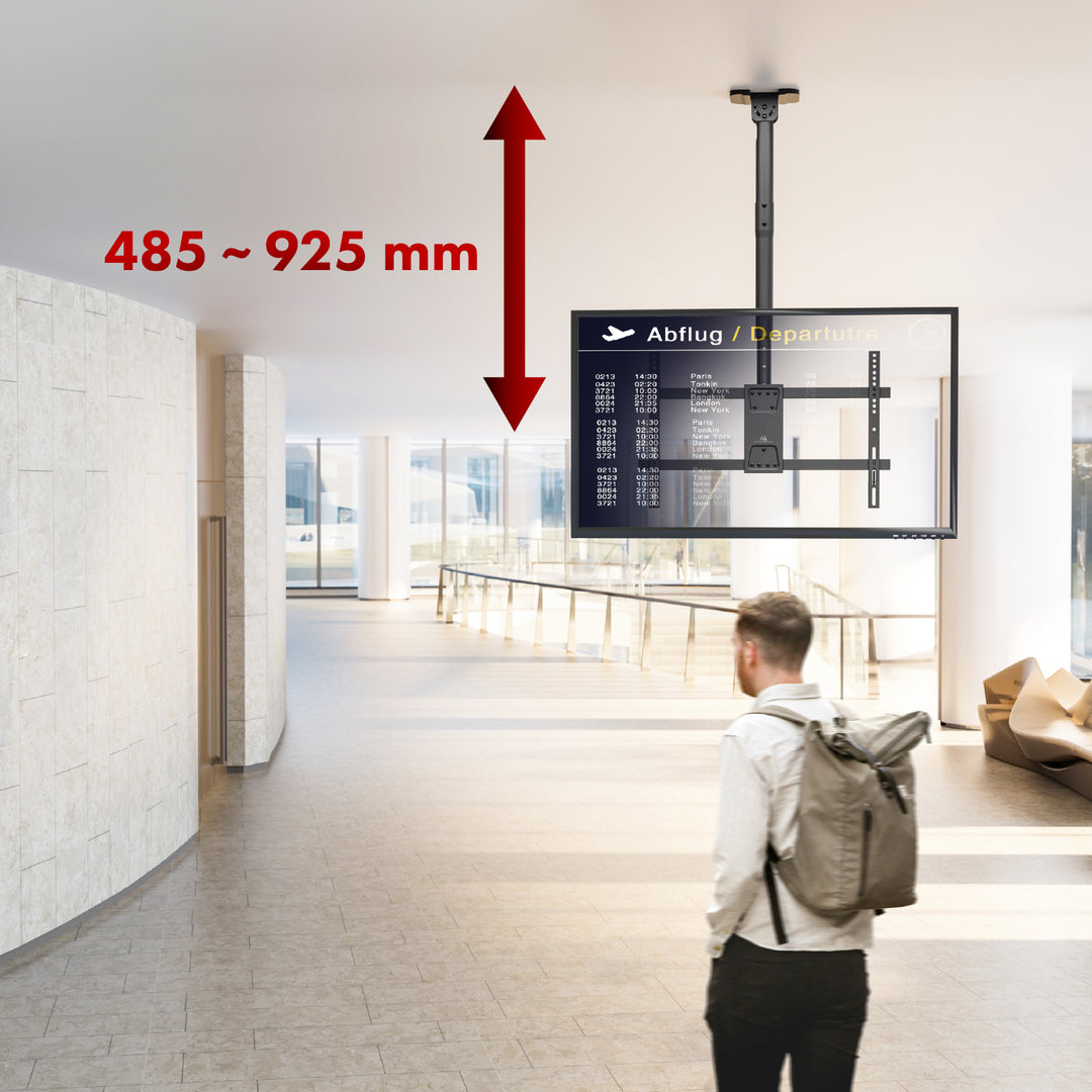 Takfäste för Maclean TV, max. belastning 60 kg, 43-86", max VESA 600x400, MC-112 B