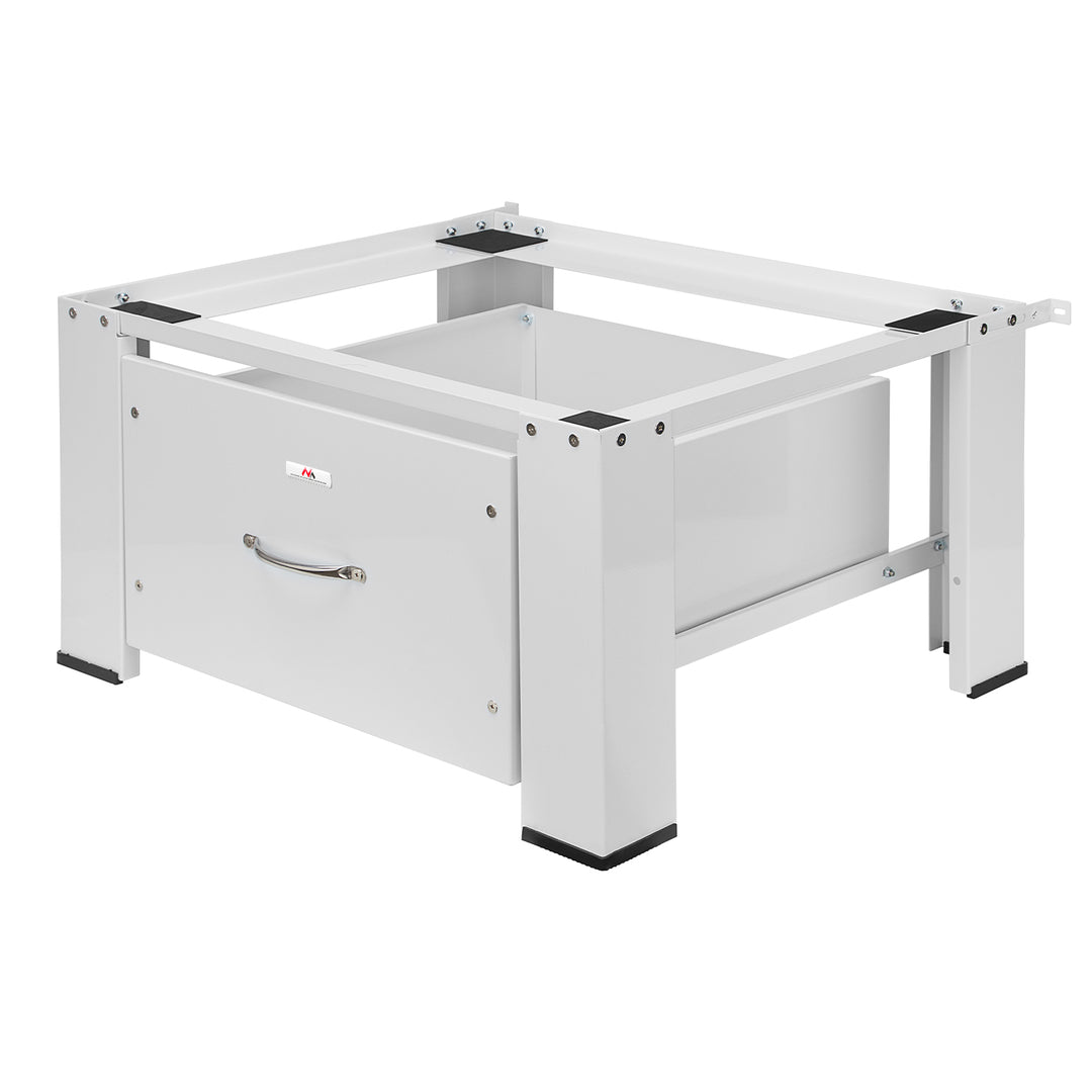 Underrede för tvättmaskin/torktumlare med låda Maclean, max. belastning 150 kg, vit, MC-117 W