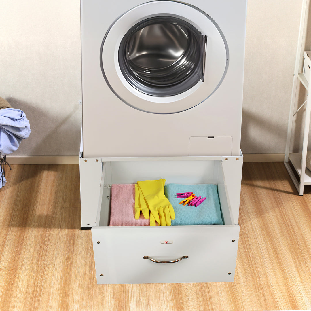 Underrede för tvättmaskin/torktumlare med låda Maclean, max. belastning 150 kg, vit, MC-117 W