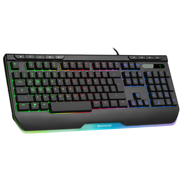 Tracer gaming-tangentbord, RGB-bakgrundsbelysning, USB, GAMEZONE RAY X USB