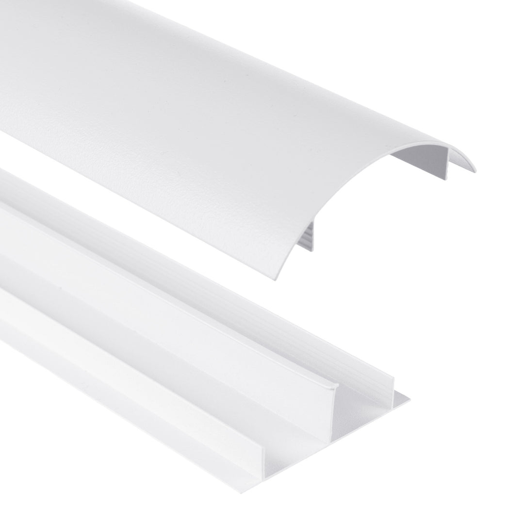Maclean kabelskyddslist i aluminium, 62x20x750 mm, vit, MC-814 W