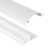 Maclean kabelskyddslist i aluminium, 62x20x750 mm, vit, MC-814 W