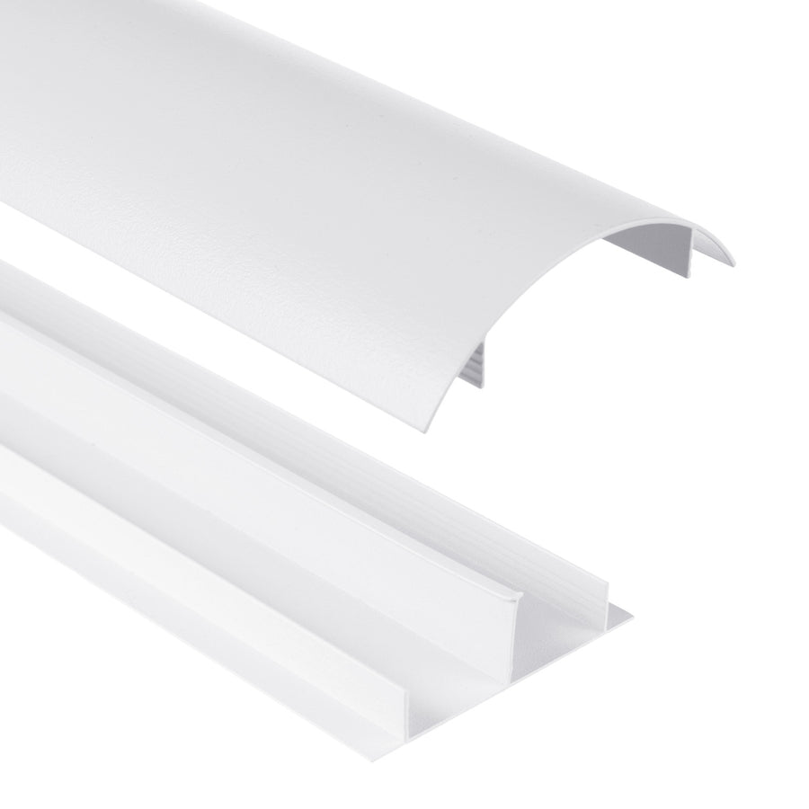 Maclean kabelskyddslist i aluminium, 62x20x750 mm, vit, MC-814 W