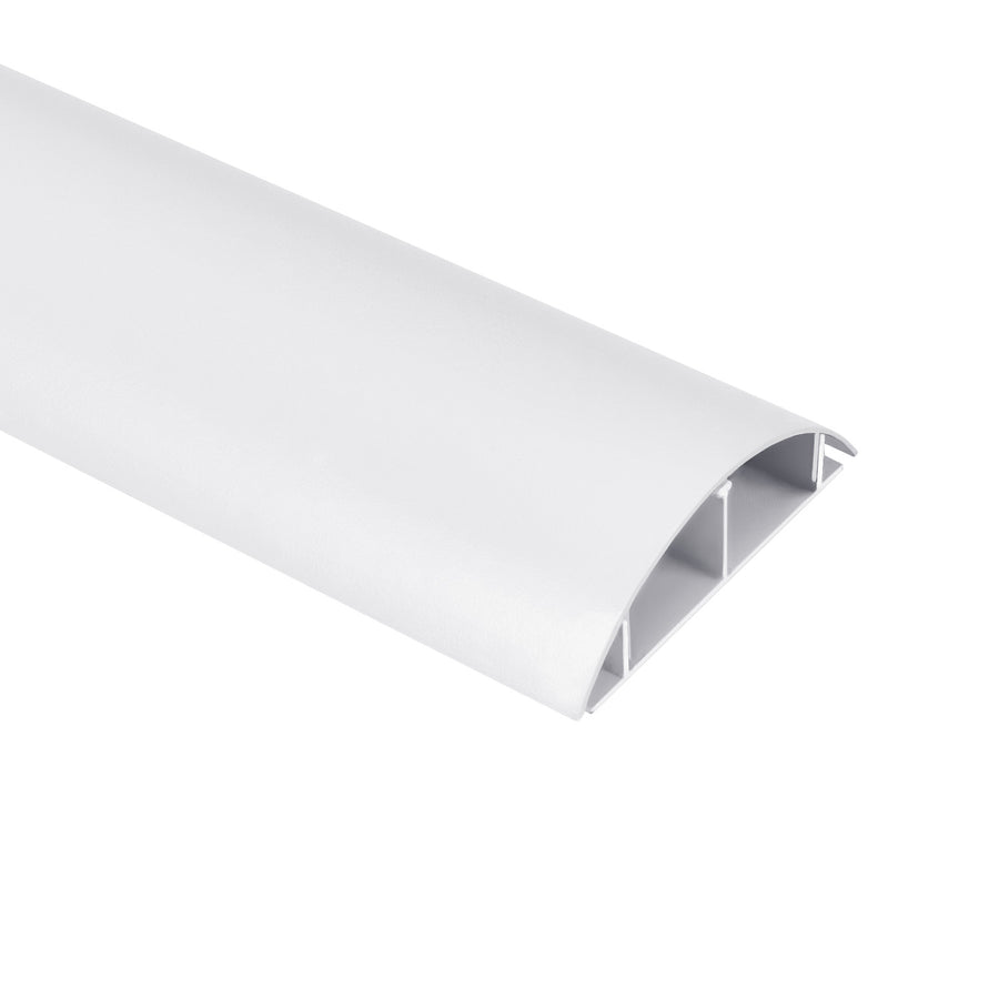 Maclean kabelskyddslist i aluminium, 62x20x750 mm, vit, MC-814 W