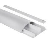 Maclean kabelskyddslist i aluminium, 62x20x750mm, silver, MC-814 S