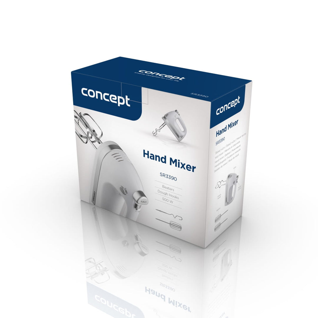 Concept Handmixer, 5 hastigheter, Turbo-funktion, 500 W, vit, SR3390