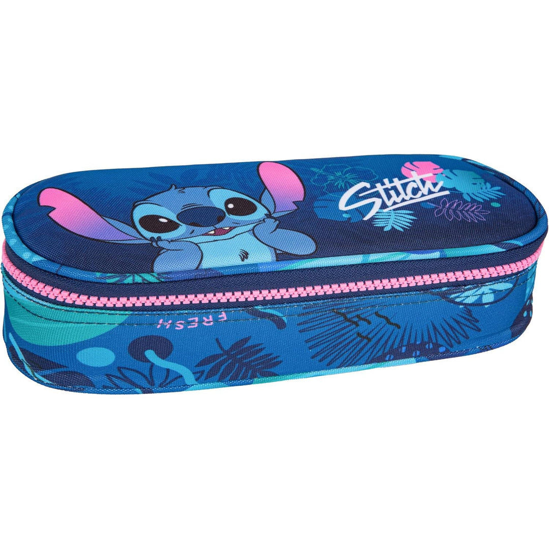 CoolPack Campus Disney Core Stitch ovalt skolpennfodral F062780