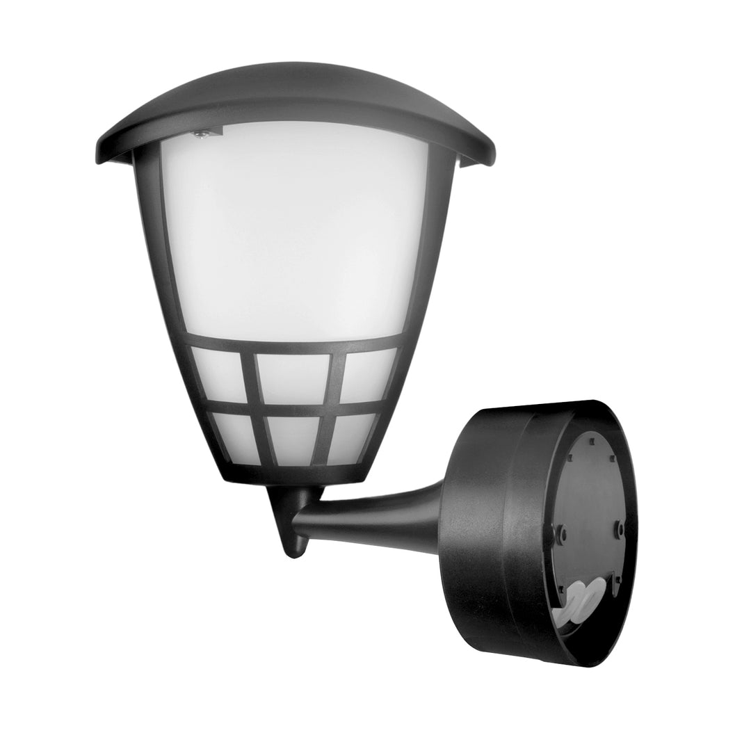 Vägglampa 1xE27 med sensor Maclean, infraröd sensor, max. belastning 60W, IP65, färg grå, MCE518 GR + LED glödlampa E27, 6W 230V Maclean Energy MCE267 WW varmvit 3000Klm 720lm retro edison dekorativ