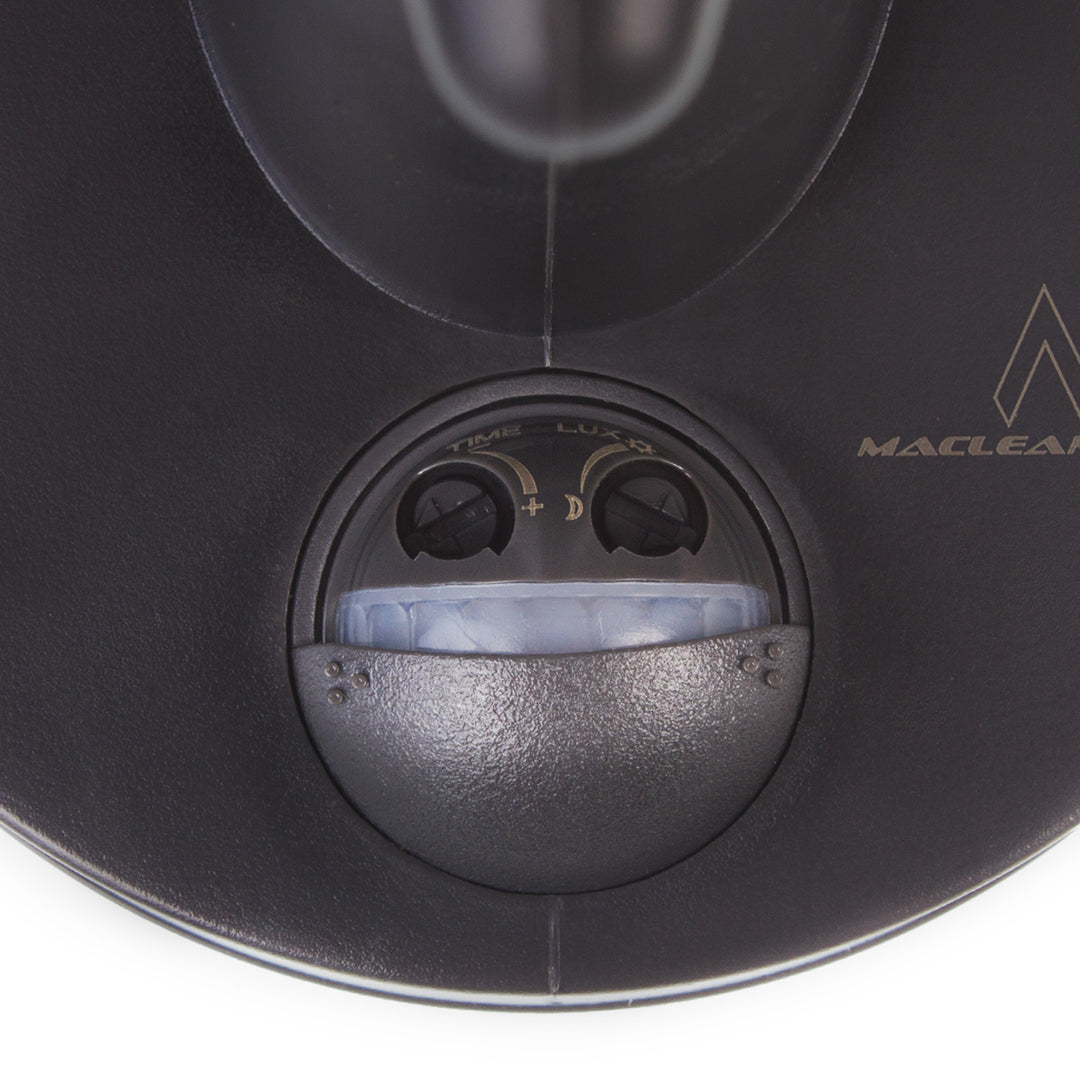 Vägglampa 1xE27 med sensor Maclean, infraröd sensor, max. belastning 60W, IP65, svart, MCE518 B + LED glödlampa E27, 11W 230V Maclean Energy MCE280 WW varmvit 3000K 1500lm retro edison dekorativ A60