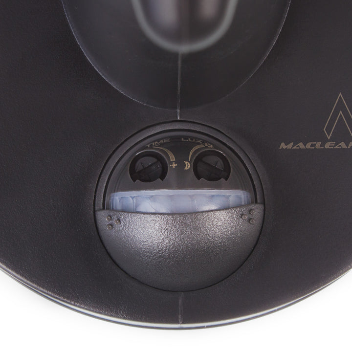Vägglampa 1xE27 med sensor Maclean, infraröd sensor, max. belastning 60W, IP65, svart, MCE518 B + LED glödlampa E27, 11W 230V Maclean Energy MCE280 WW varmvit 3000K 1500lm retro edison dekorativ A60