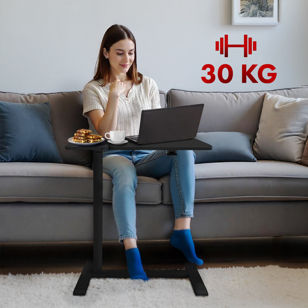 Maclean mobilt skrivbords-/laptopstativ, svart, höjdjusterbart 76-109cm, max. 30kg , MC-120 B