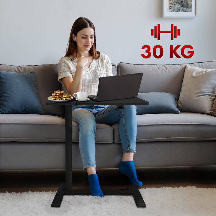 Maclean mobilt skrivbords-/laptopstativ, svart, höjdjusterbart 76-109cm, max. 30kg , MC-120 B
