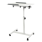 Mobilt skrivbordsstativ Maclean, vit, höjdjusterbar 59-89cm, max. 30kg , MC-121 W