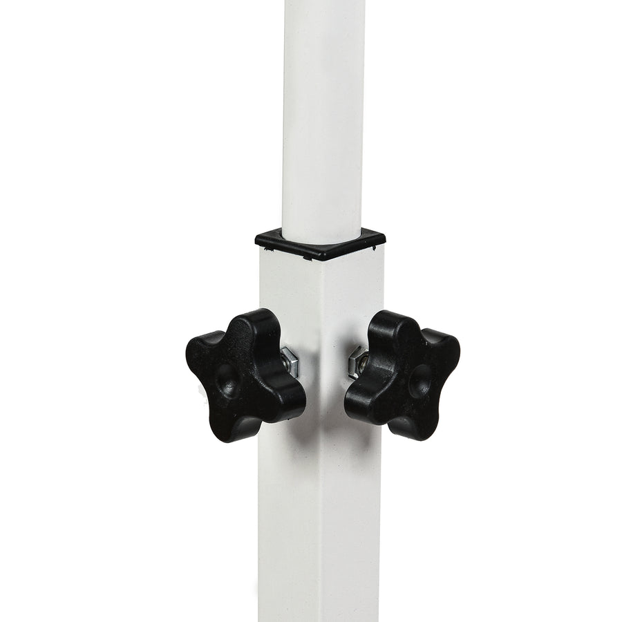 Mobilt skrivbordsstativ Maclean, vit, höjdjusterbar 59-89cm, max. 30kg , MC-121 W