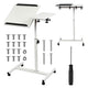 Mobilt skrivbordsstativ Maclean, vit, höjdjusterbar 59-89cm, max. 30kg , MC-121 W