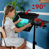 Mobilt skrivbordsstativ Maclean, svart, höjdjusterbart 59-89cm, max. 30kg , MC-121 B