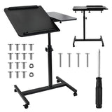 Mobilt skrivbordsstativ Maclean, svart, höjdjusterbart 59-89cm, max. 30kg , MC-121 B
