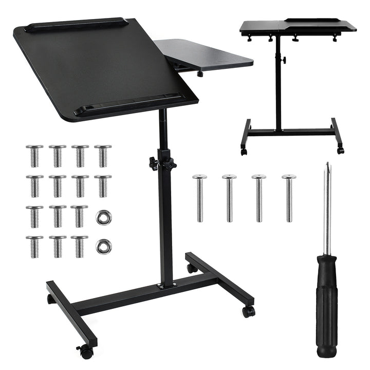 Mobilt skrivbordsstativ Maclean, svart, höjdjusterbart 59-89cm, max. 30kg , MC-121 B