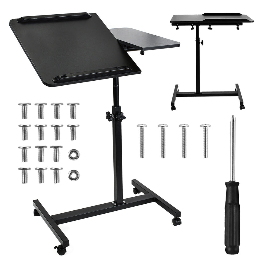 Mobilt skrivbordsstativ Maclean, svart, höjdjusterbart 59-89cm, max. 30kg , MC-121 B
