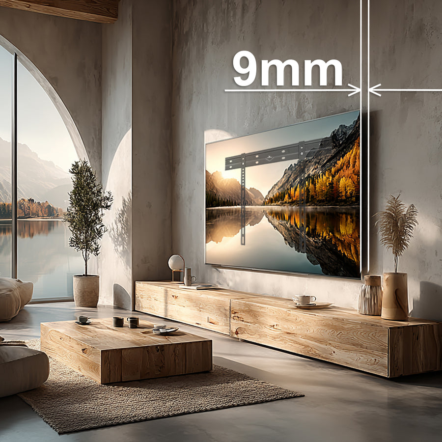 Maclean ultraplatt väggfäste för TV, 40-85", max VESA 600x400, belastning upp till 80kg, MC-123