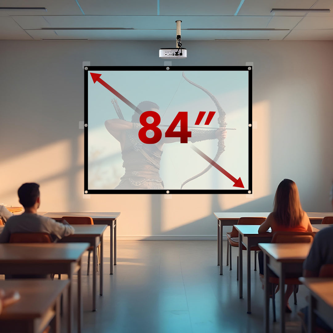 Maclean projektionsduk, 86", 175x131cm, 25mm 4:3 ram, spännkrokar, MC-166