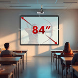 Maclean projektionsduk, 86", 175x131cm, 25mm 4:3 ram, spännkrokar, MC-166