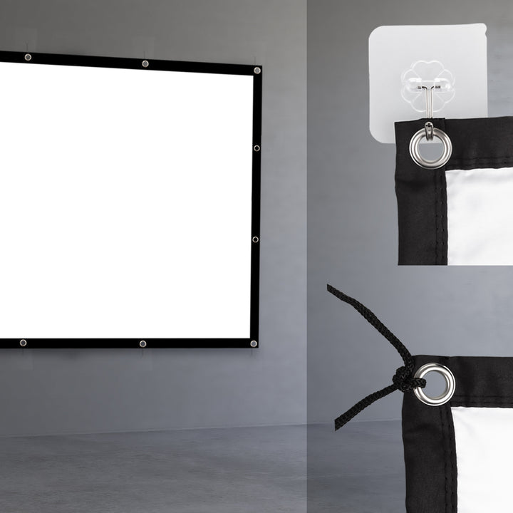 Maclean projektionsduk, 150", 300x220cm, 25mm kantlist 4:3, spännkrokar, MC-168