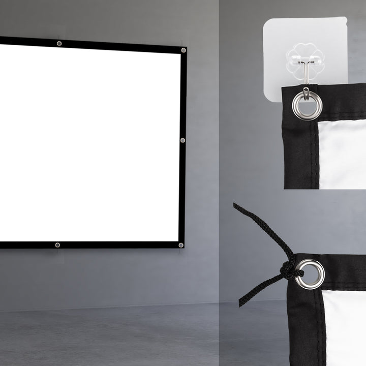 Maclean projektionsduk, 120", 240x180cm, 25mm 4:3 ram, spännkrokar, MC-169