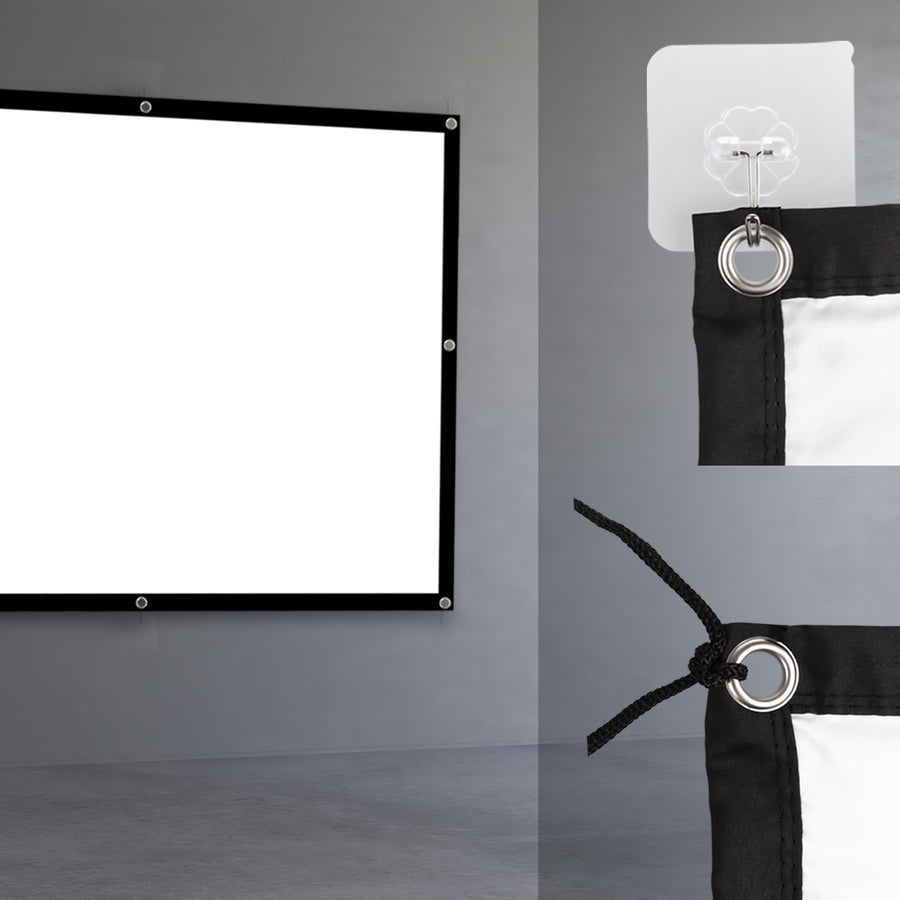 Maclean projektionsduk, 120", 240x180cm, 25mm 4:3 ram, spännkrokar, MC-169