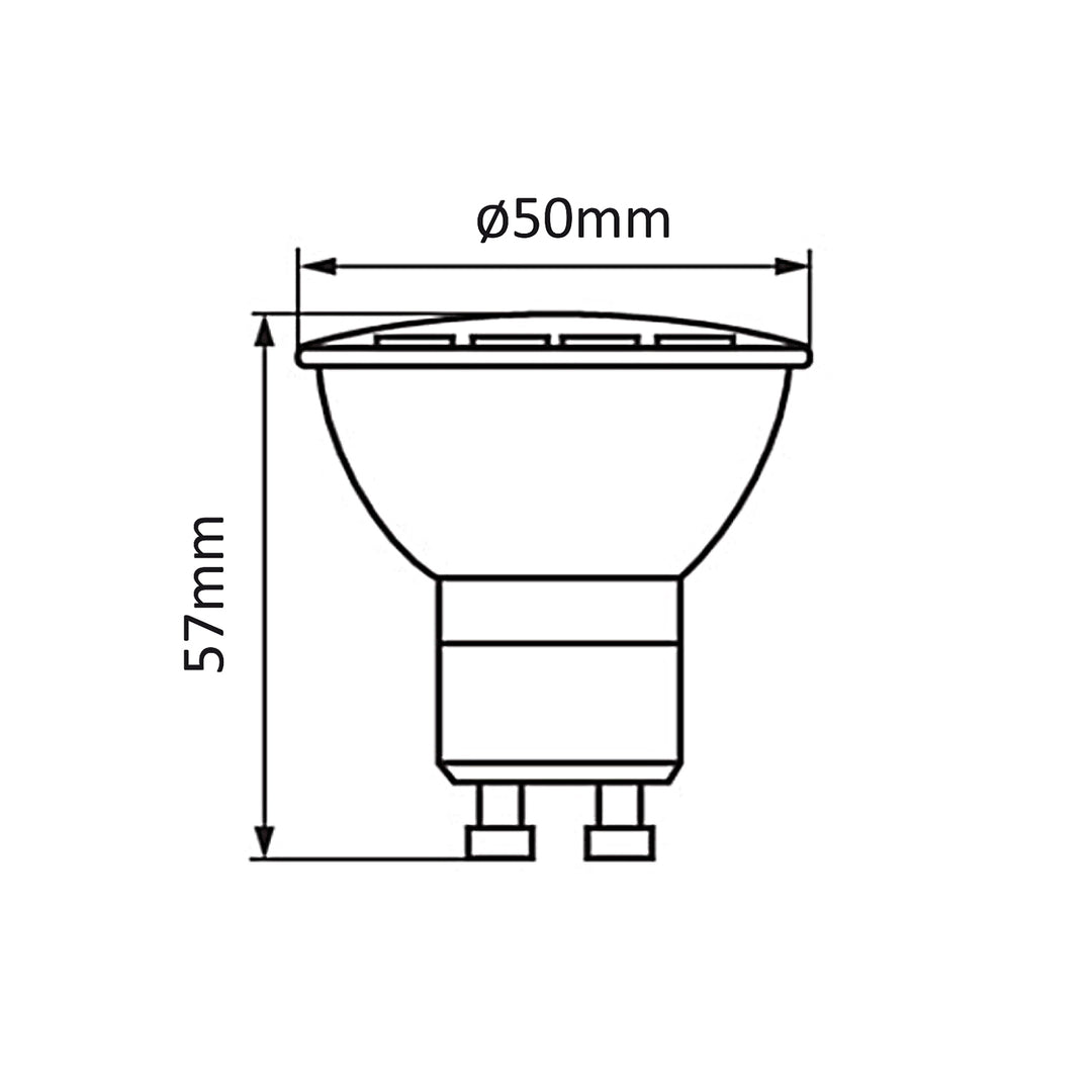 Maclean utanpåliggande armatur/rör, spot, rund, aluminium, GU10, 55x130mm, vit, MCE360 W+LED-lampa GU10 7W Maclean Energy MCE437 NW neutralvit 4000K, 220-240V~, 50/60Hz, 490 lumen