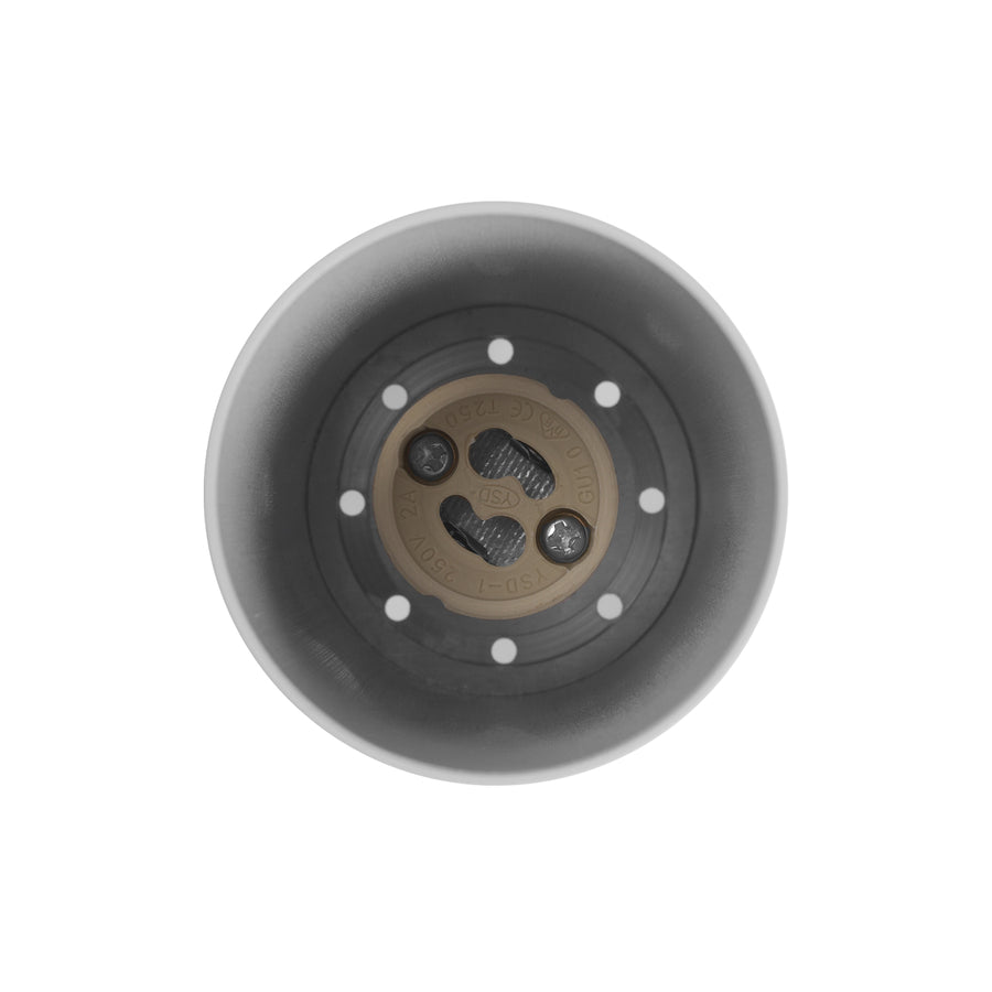 Maclean utanpåliggande armatur / rör, spot, rund, aluminium, GU10, 55x130mm, vit, MCE360 W 3st + LED-lampa GU10 7W Maclean Energy MCE437 WW varmvit 3000K, 220-240V~, 50/60Hz, 3st
