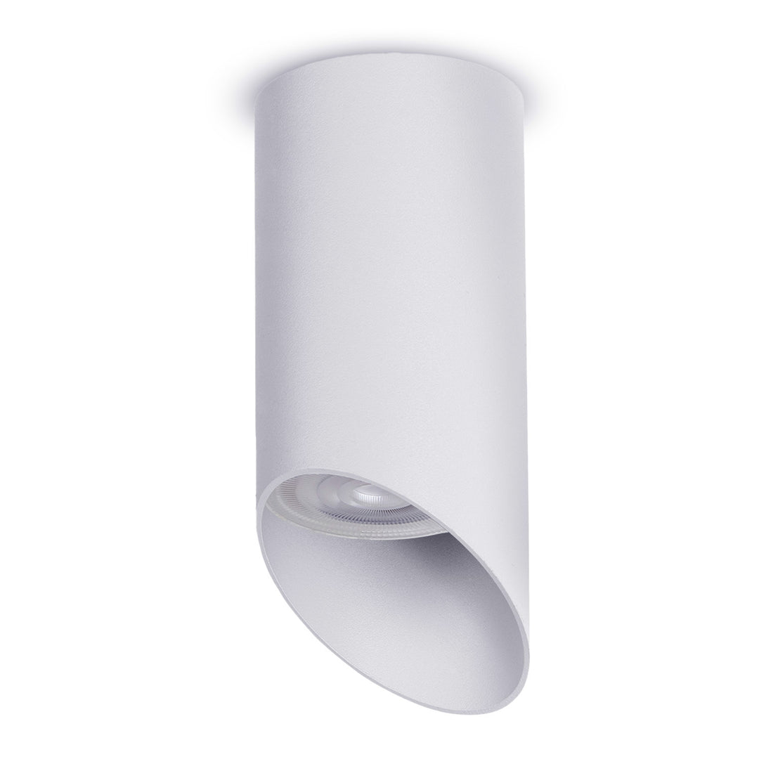 Maclean utanpåliggande armatur/rör, spot, rund, aluminium, GU10, 55x130mm, vit, MCE360 W 3st+LED-lampa GU10 7W Maclean Energy MCE437 NW neutralvit 4000K, 220-240V~, 50/60Hz 3st
